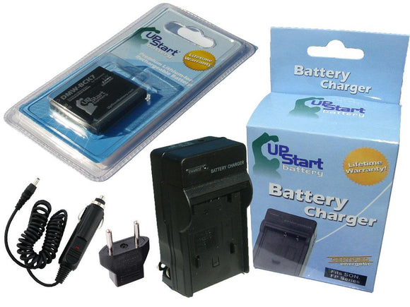 Panasonic Lumix DMC-FH25 Battery and Charger with Car Plug and EU Adapter