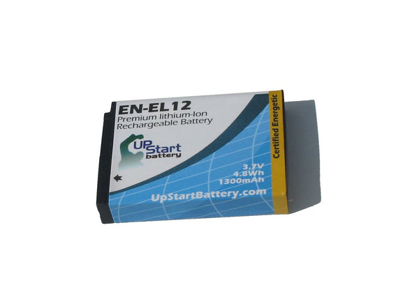 Nikon Coolpix S8200 Battery and Charger with Car Plug and EU Adapter