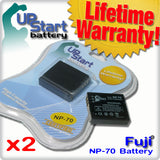 2x Pack - Panasonic DMC-FX8EG-S Battery