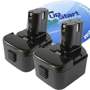 2-Pack Hitachi UB12DL Battery (1300mAh, NICD, 12V)