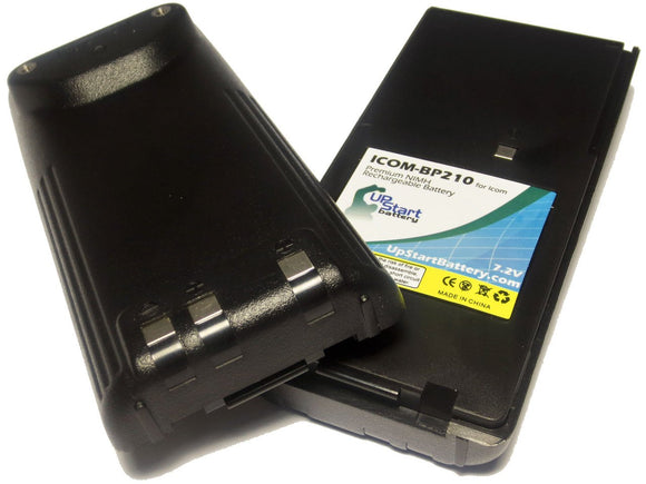 2x Pack - Icom IC-A24E Battery (1600mAh, 7.2V, NI-MH)