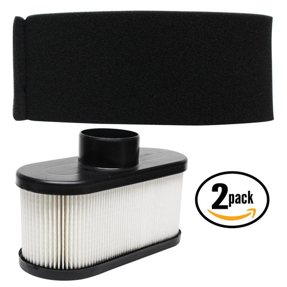 2-Pack Replacement Kawasaki FR691V AS00 4 Stroke Engine Air Filter & Pre-Filter