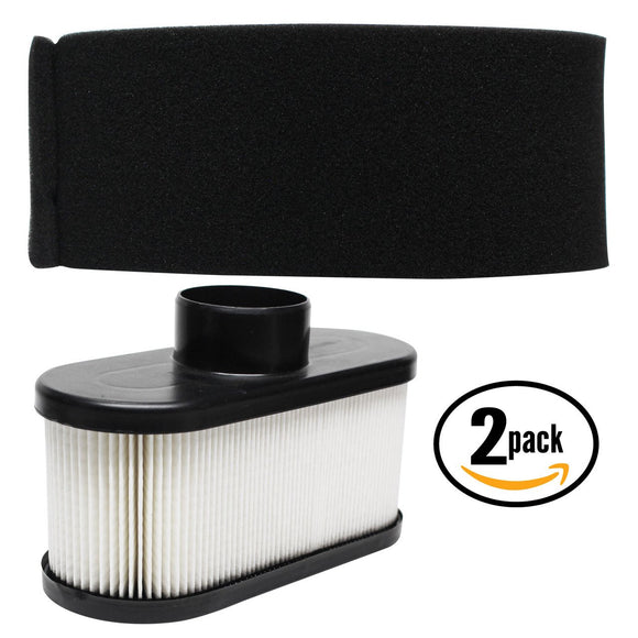 2-Pack Replacement Kawasaki FR651V AS00 4 Stroke Engine Air Filter & Pre-Filter