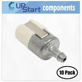 10-Pack 125-527 Fuel Filter Replacement for Echo PB-603 (04001001-04999999) Backpack Blower - Compatible with A369000460 Fuel Filter