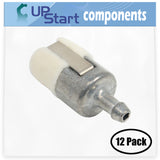 12-Pack 125-527 Fuel Filter Replacement for Echo GT-200I (10002689 - 10999999) Curved Shaft Grass Trimmer - Compatible with A369000460 Fuel Filter