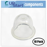 10-Pack 188-12-1 Primer Bulb Replacement for Echo SRM-3110 (Type 1E) (After S/N 001001) Straight Shaft Trimmer - Compatible with 531002436 12318140630 Purge Bulb