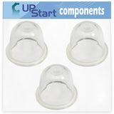 3-Pack 188-12-1 Primer Bulb Replacement for Husqvarna 123 HD 65x (2007-02) Hedge Trimmer - Compatible with 531002436 12318140630 Purge Bulb