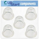 5-Pack 188-12-1 Primer Bulb Replacement for Echo SRM-3110 (Type 1E) (After S/N 001001) Straight Shaft Trimmer - Compatible with 531002436 12318140630 Purge Bulb