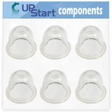 6-Pack 188-12-1 Primer Bulb Replacement for Echo SRM-3010 (001001-021090) Straight Shaft Trimmer - Compatible with 531002436 12318140630 Purge Bulb