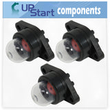 3-Pack 530071835 Primer Bulb Replacement for Poulan 2055LE Type 1 Gas Chain Saw - Compatible with 188-513-1 530047213 Purge Bulb