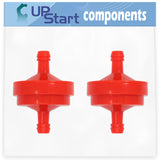2-Pack 394358 Fuel Filter Replacement for Briggs & Stratton 12A800 Series (0100, 0413, 0414, 0508, 0511, 0512, 0513, 0514, 0600, 0611, 061 Engine - Compatible with 298090S Fuel Filter 150 Micron