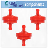 3-Pack 394358 Fuel Filter Replacement for Briggs & Stratton 298090 - Compatible with 298090S Fuel Filter 150 Micron