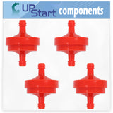 4-Pack 394358 Fuel Filter Replacement for Toro 38566 (59000001-59999999)(1995) Snowthrower - Compatible with 298090S Fuel Filter 150 Micron