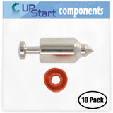 10-Pack 398188 Float Valve Replacement for Briggs & Stratton 090702-0152-01 - Compatible with 281144 Float Valve Needle Seat Kit