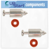 2-Pack 398188 Float Valve Replacement for Briggs & Stratton 090702-0137-01 - Compatible with 281144 Float Valve Needle Seat Kit