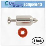 8-Pack 398188 Float Valve Replacement for Briggs & Stratton 090702-0130-01 - Compatible with 281144 Float Valve Needle Seat Kit
