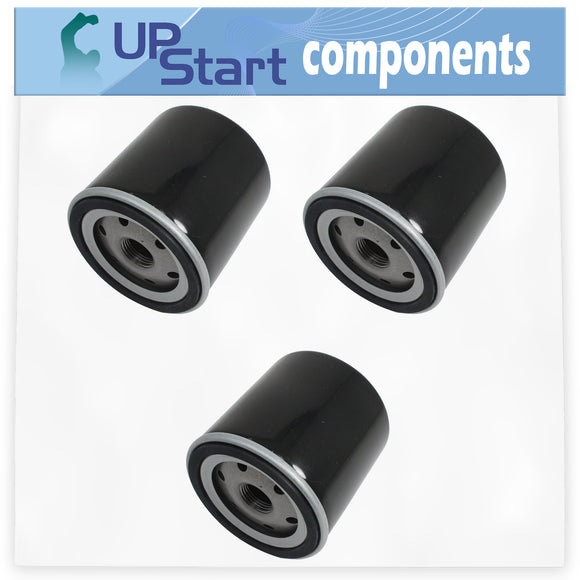 3-Pack 491056 Oil Filter Replacement for Briggs & Stratton 491056 - Compatible with 52 050 02-S AM101207 Oil Filter
