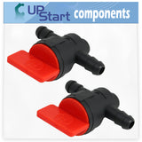 2-Pack 698183 Fuel Shut Off Valve Replacement for Toro 70186 (270805636-280899434)(2008) Lawn Tractor - Compatible with 494768 Fuel Cut Off Shut Off Valve