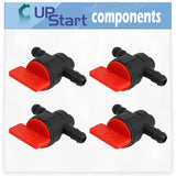 4-Pack 698183 Fuel Shut Off Valve Replacement for Toro 71252 (290000001-290999999)(2009) Lawn Tractor - Compatible with 494768 Fuel Cut Off Shut Off Valve