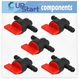 5-Pack 698183 Fuel Shut Off Valve Replacement for Toro 74573 (280000001-280999999)(2008) Lawn Tractor - Compatible with 494768 Fuel Cut Off Shut Off Valve