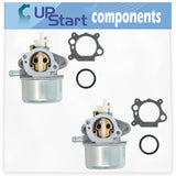 2-Pack 499059 Carburetor Replacement for Briggs & Stratton 123K02-0234-E1 Engine - Compatible with BS-499059 Carburetor