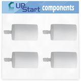 4-Pack 503443201 Fuel Filter Replacement for Husqvarna 435 (2008-05) Chainsaw - Compatible with 591375401 Fuel Filter
