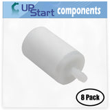 8-Pack 503443201 Fuel Filter Replacement for Husqvarna 40 (1990-06) Chainsaw - Compatible with 591375401 Fuel Filter