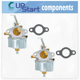 2-Pack 632230 Carburetor Replacement for Tecumseh H50-65552S 4 Cycle Horizontal Engine - Compatible with 632272 Carburetor