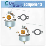 2-Pack 632615 Carburetor Replacement for Tecumseh H30-35353P 4 Cycle Horizontal Engine - Compatible with 632589 632208 Carburetor