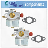 2-Pack 640025C Carburetor Replacement for Tecumseh OHH60-71146C 4 Cycle Horizontal Engine - Compatible with 640025 Carburetor