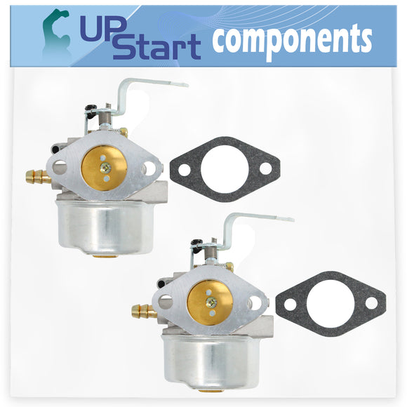 2-Pack 640260B Carburetor Replacement for Tecumseh HM100-159491T 4 Cycle Horizontal Engine - Compatible with 640260 Carburetor