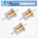 3-Pack 691035 Fuel Filter Replacement for Cub Cadet G1236 (55AC5GMR050) Wam Wide Area Mower - Compatible with 493629 Fuel Filter 40 Micron