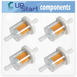 4-Pack 691035 Fuel Filter Replacement for Cub Cadet LT1018 (13AL11CG710, 13AB11CG712, 13AB11CG710, 13AX11) Tractor - Compatible with 493629 Fuel Filter 40 Micron