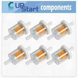 6-Pack 691035 Fuel Filter Replacement for Cub Cadet LT1018 (13AL11CG710, 13AB11CG712, 13AB11CG710, 13AX11) Tractor - Compatible with 493629 Fuel Filter 40 Micron