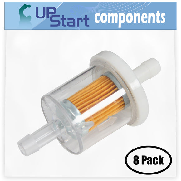 8-Pack 691035 Fuel Filter Replacement for Bobcat 442214 220ES - Compatible with 493629 Fuel Filter 40 Micron