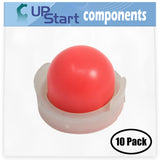10-Pack 694394 Primer Bulb Replacement for Briggs & Stratton 093902-0611-01 - Compatible with 494408 Primer Bulb