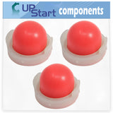 3-Pack 694394 Primer Bulb Replacement for Briggs & Stratton 10A902-0158-01 Engine - Compatible with 494408 Primer Bulb