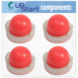 4-Pack 694394 Primer Bulb Replacement for Briggs & Stratton 10A902-0236-81 Engine - Compatible with 494408 Primer Bulb