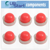 6-Pack 694394 Primer Bulb Replacement for Briggs & Stratton 093902-3611-01 - Compatible with 494408 Primer Bulb