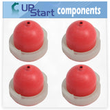 4-Pack 694395 Primer Bulb Replacement for Briggs & Stratton 126T02-0036-H1 Engine - Compatible with 496115 Primer Bulb