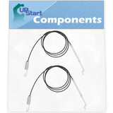 2-Pack 746-0897 Auger Clutch Cable Replacement for MTD 315E740F352 - Compatible with 946-0897 Auger Cable