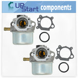 2-Pack 799868 Carburetor Replacement for Toro 20652 (210000001-210000434)(2001) Lawn Mower - Compatible with 498170 Carburetor