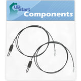 2-Pack 946-04230A Auger Cable Replacement for Craftsman 247889720 Snowblower - Compatible with 746-0423 Auger Clutch Cable