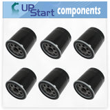 6-Pack AM107423 Oil Filter Replacement for Cub Cadet M60-KW (53BB5GFX750) Lc Tank 29HP Kawasaki Dfi V-Twin Ohv L.C - Compatible with 49065-2071 49065-7010 Oil Filter