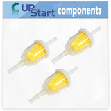 3-Pack AM116304 Fuel Filter Replacement for John Deere 10448-D170 - Compatible with GY20709 Fuel Filter