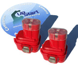 2-Pack Makita DA392DWD Battery (1300mAh, NICD, 9.6V)