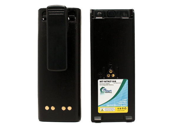 2x Pack - Motorola NTN7143 Battery (1800mAh, 7.5V, NIMH)