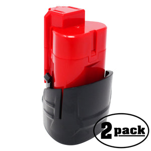 2-Pack Compatible Milwaukee M12 12V Lithium-Ion Battery 1500mAh