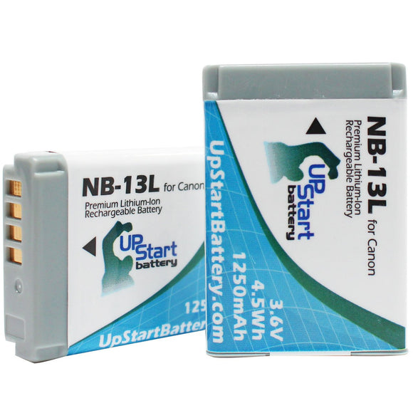 2x Pack - Canon NB-13L Battery Replacement