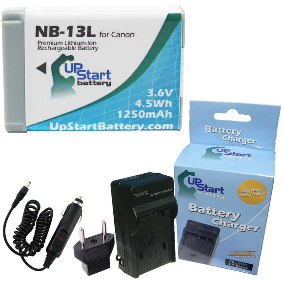 Canon PowerShot G7X Battery and Charger with EU Adapter